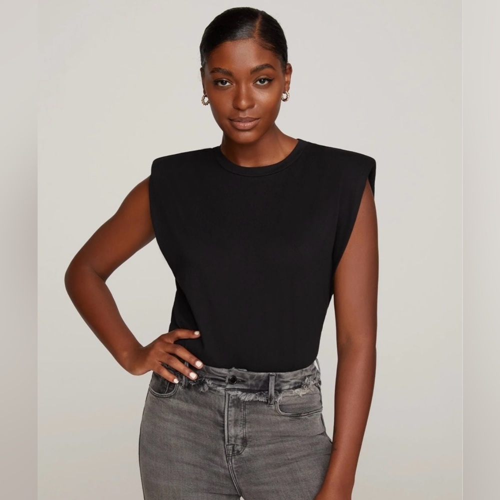 Good American Strong Shoulder Tank